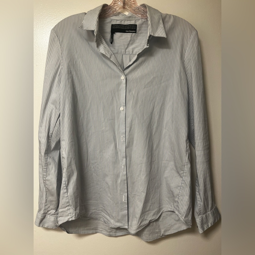 The Kooples Blue striped Button Down Shirt